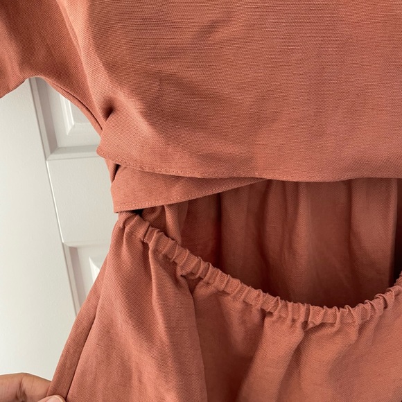 VETTA PINK LINEN DRESS - Picture 3 of 6